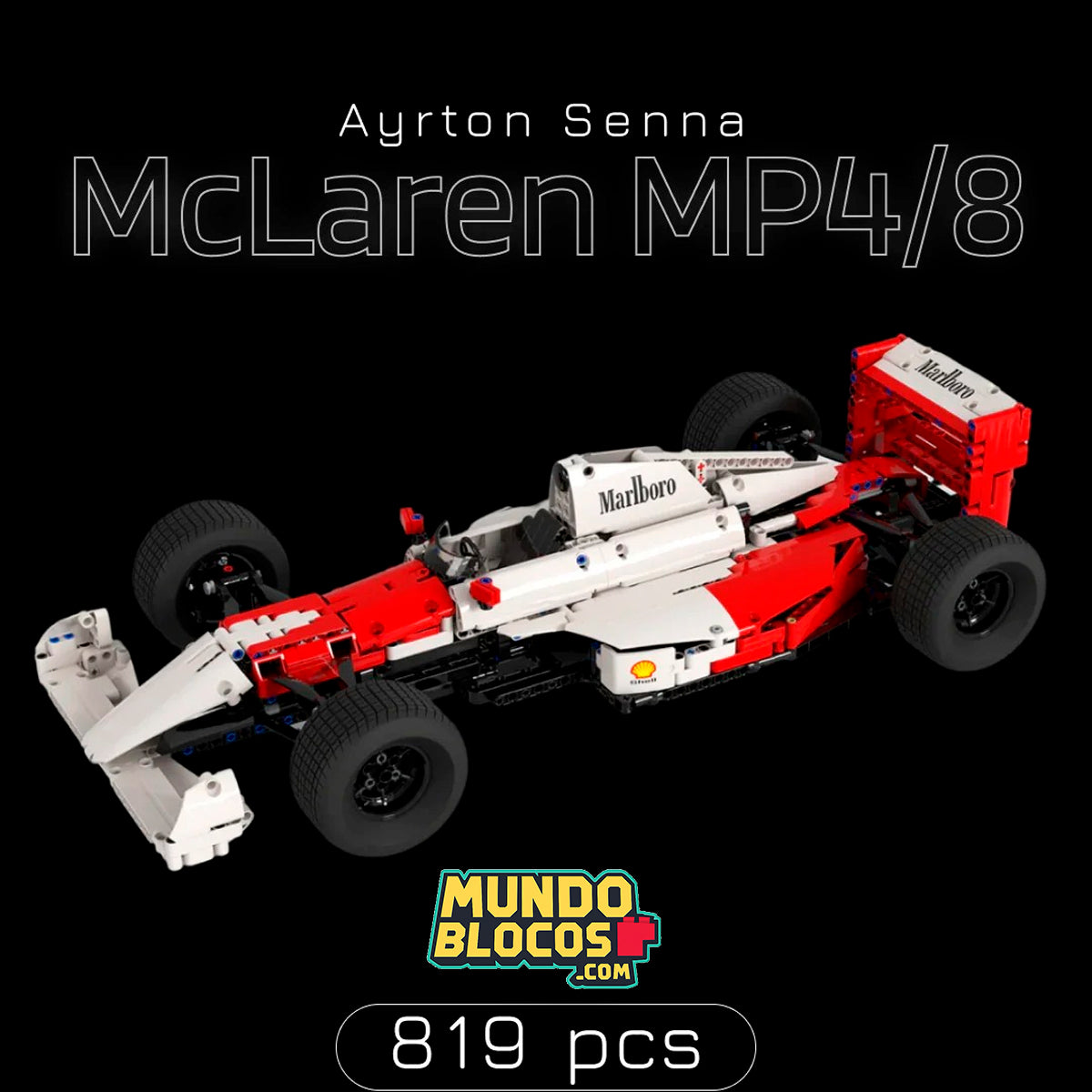 Fórmula 1 - McLaren Ayrton Senna (819 peças)