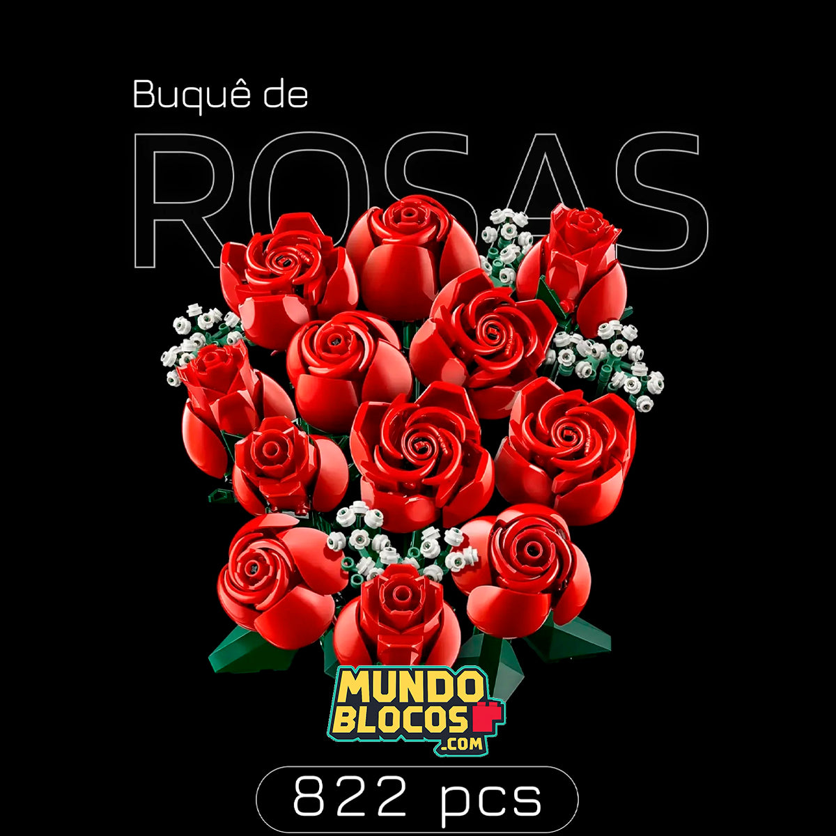 Buquê de Rosas (822 peças)