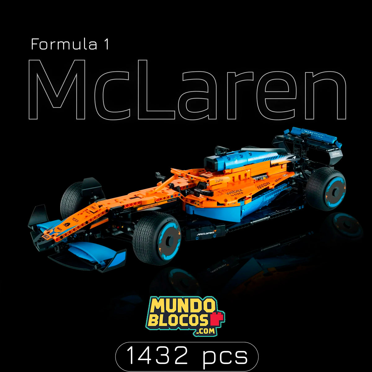 (80% OFF) Fórmula 1 - McLaren (1432 peças)